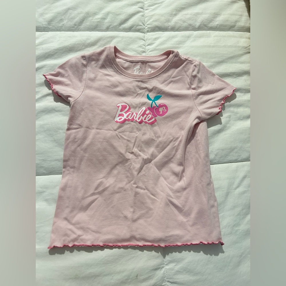 Girls Barbie Light Pink Tee
